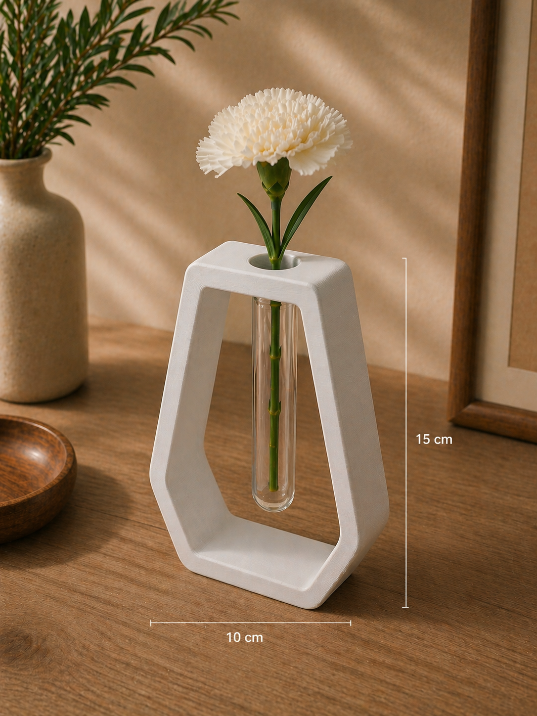 Vază modernă cu eprubetă – decor minimalist 3D