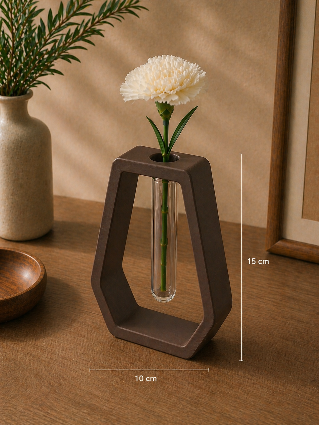 Vază modernă cu eprubetă – decor minimalist 3D