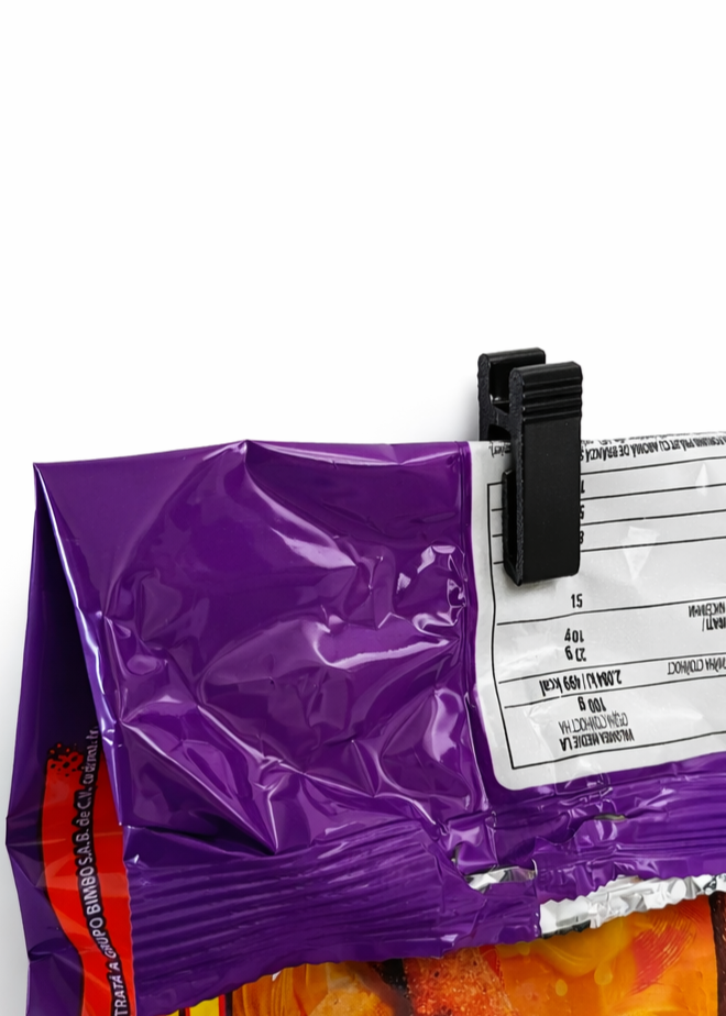 Clemă pungi alimente – mini bag clip reutilizabil pentru sigilare